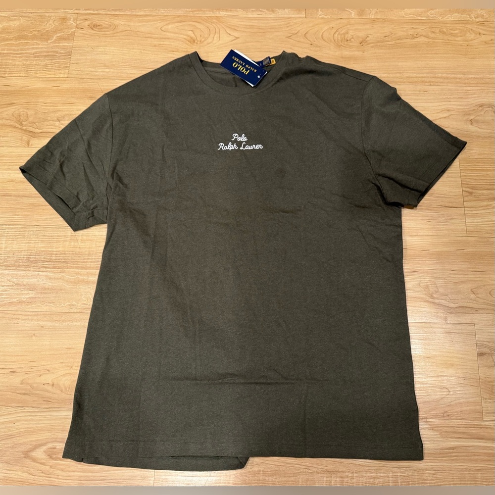 Polo Ralph Lauren Men's Classic Fit Stitched Logo Pony T-Shirt Tee Olive L - XXL